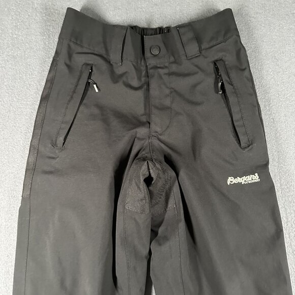 Bergans of Norway Youth Pants Size 8 Black Waterproof Outdoor Ski Snow Shell - Picture 3 of 15